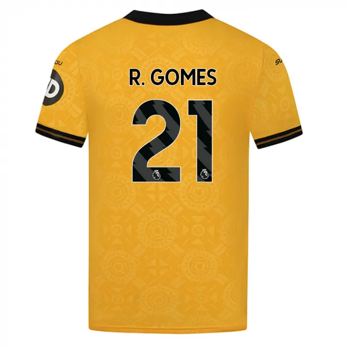 Wolverhampton Wanderers Shop | 2025-26 Wolves Pro Home Shirt – Adult R. GOMES 21 Wolverhampton Wanderers Merchandise